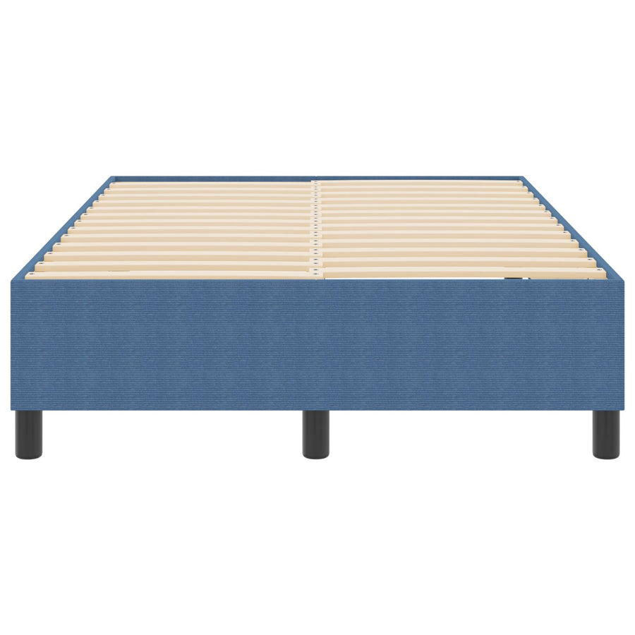 Boxspring Bed Corduroy Stof Blauw 120 x 200 cm