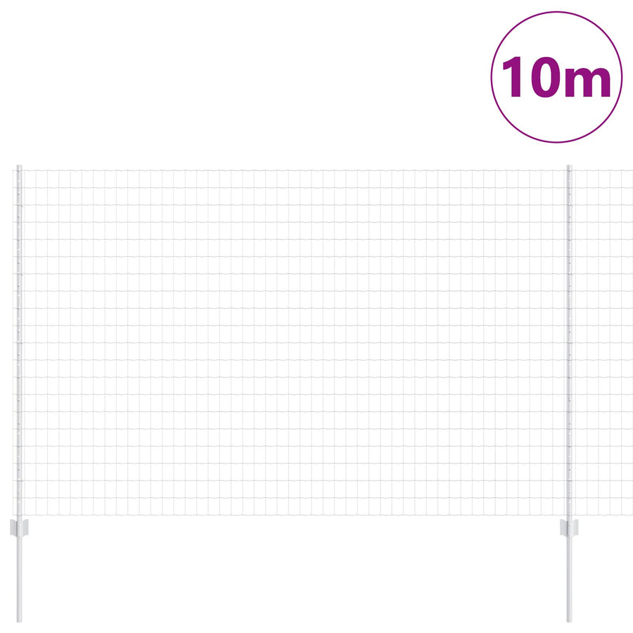 Tuinhek Set Set Van 2 Gegalvaniseerd Staal Staal 10 X 1.6 M