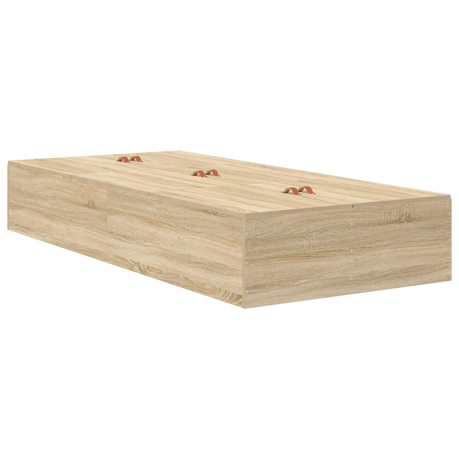 Opbergbedframe Sonoma Eik Sonoma Eiken 80 x 200 cm