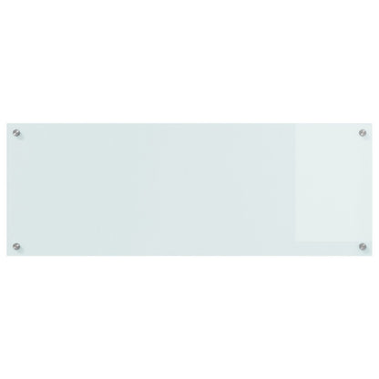 Keuken Achterwand 110X40X0,6 Cm Veiligheidsglas Wit 110 x 40 cm