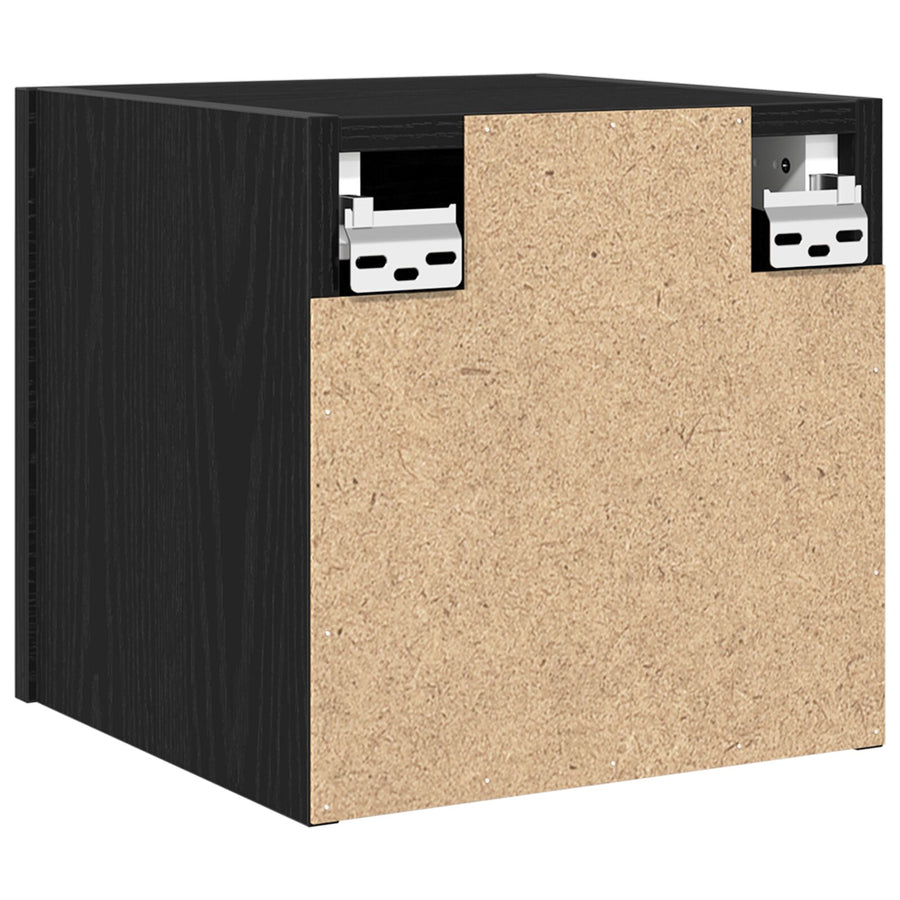 Tv Kast Voor Wandmontage Zwart Eik 30,5X30X30 Cm