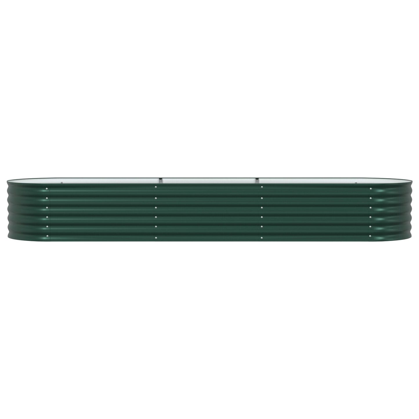 Tuin Verhoogd Bed Gegalvaniseerd Staal 320 x 80 x 44 cm Groen