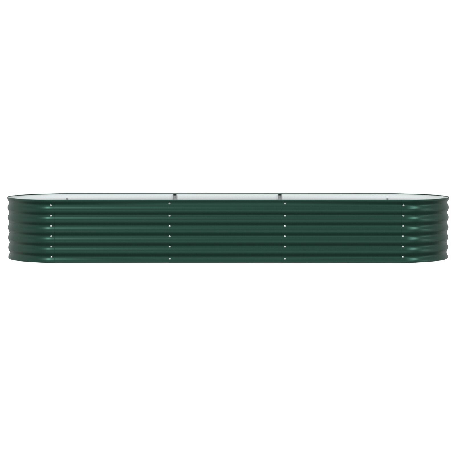 Tuin Verhoogd Bed Gegalvaniseerd Staal 320 x 80 x 44 cm Groen