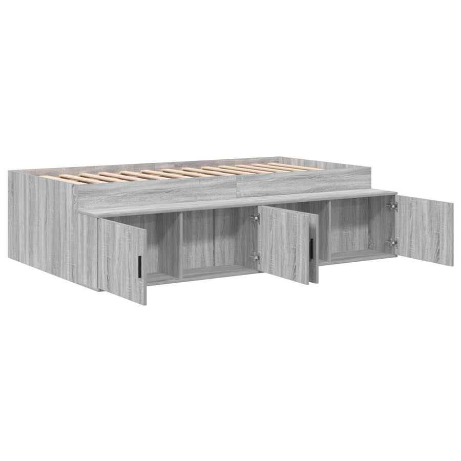 Opslag Bedframe Grijs Sonoma 90X200 Cm