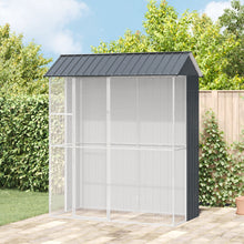 Vogelvolière Anthraciet 215X110X247 Cm Staal