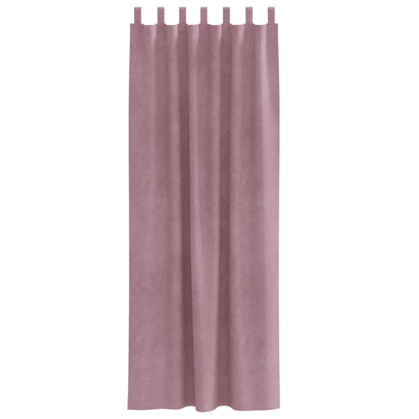 Zwarte Gordijnen 2 Stuks Fluweel Donkerroze 140 x 225 cm Met hanglussen