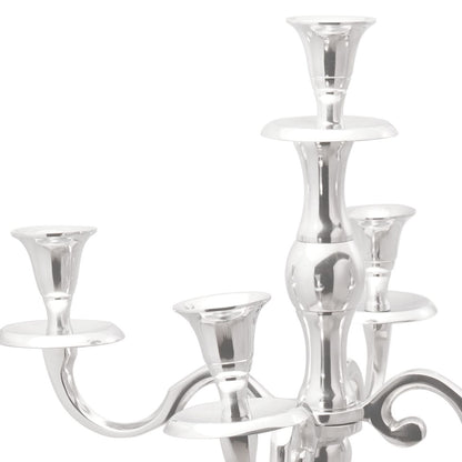 Kandelaar Zilver 32X32X79.5 Cm Aluminium 35 x 35 x 78 cm