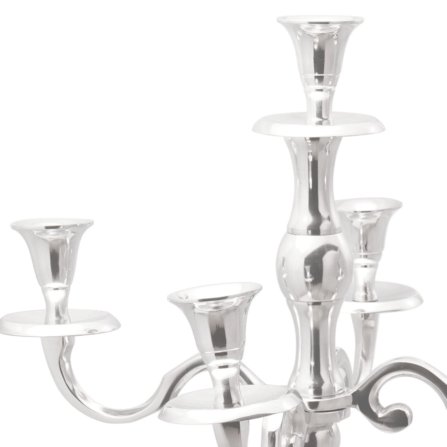 Kandelaar Zilver 32X32X79.5 Cm Aluminium 35 x 35 x 78 cm