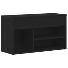 Bankje 60X30X45 Cm Geengineerd Hout Zwart eiken 80 x 30 x 45 cm