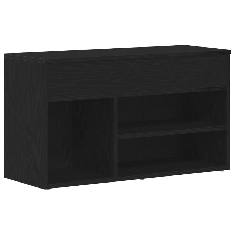 Bankje 60X30X45 Cm Geengineerd Hout Zwart eiken 80 x 30 x 45 cm