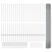 Hekpaal 1.2 x 50 m staal zilver