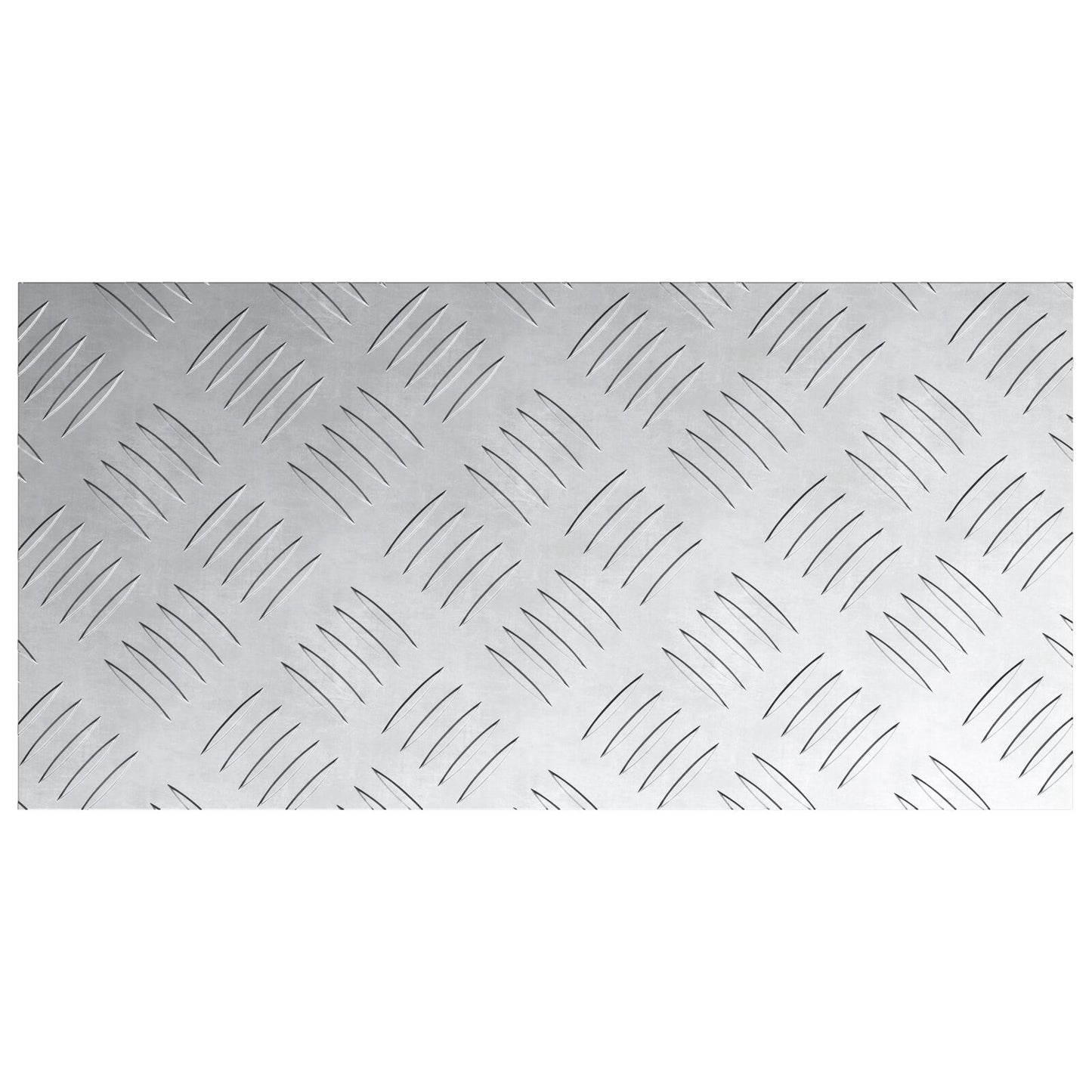 Aluminium Checker Plaaten 4 Stuks Antislip 40X20 Cm 40 x 20 x 0.3 cm Rechthoekig