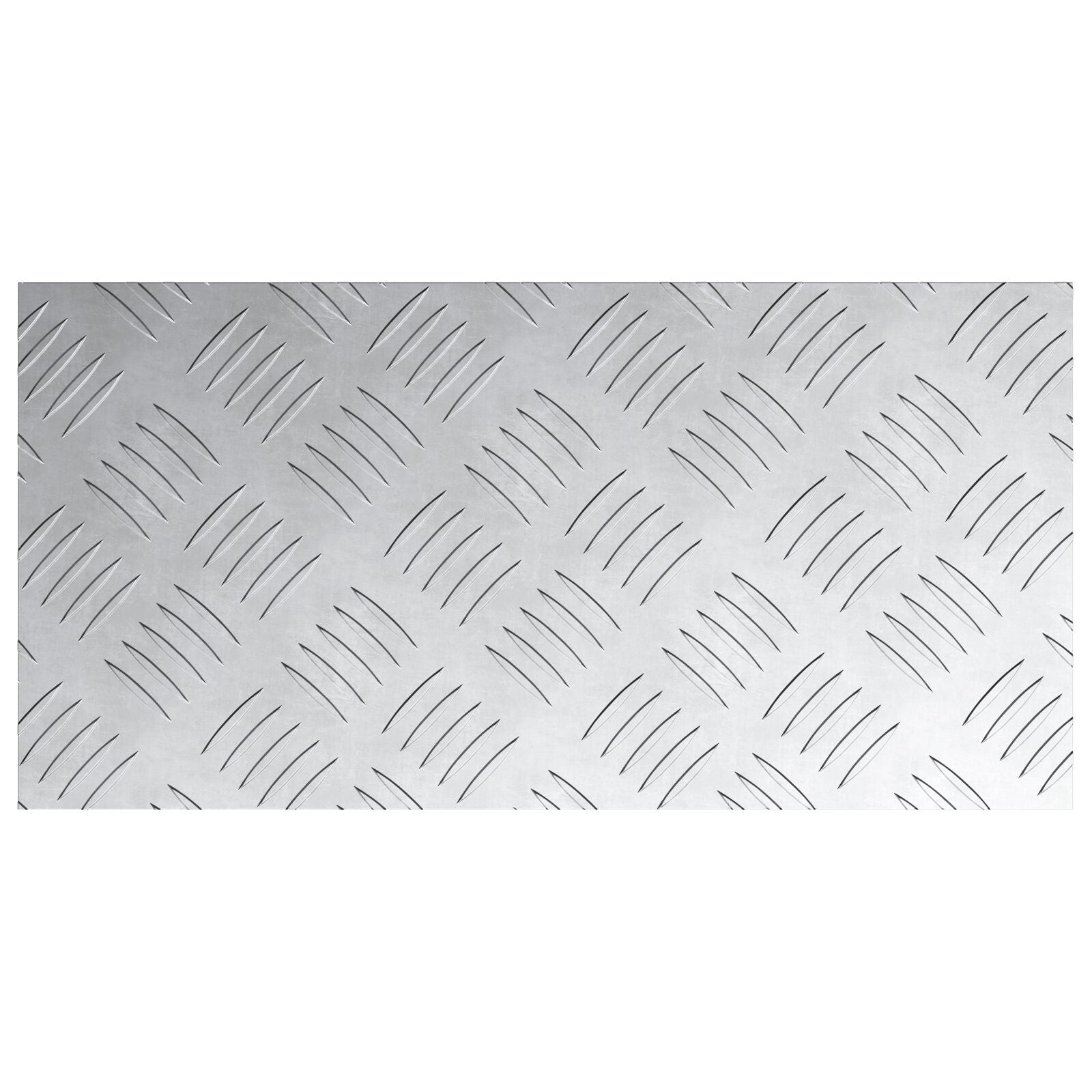 Aluminium Checker Plaaten 4 Stuks Antislip 40X20 Cm 40 x 20 x 0.3 cm Rechthoekig