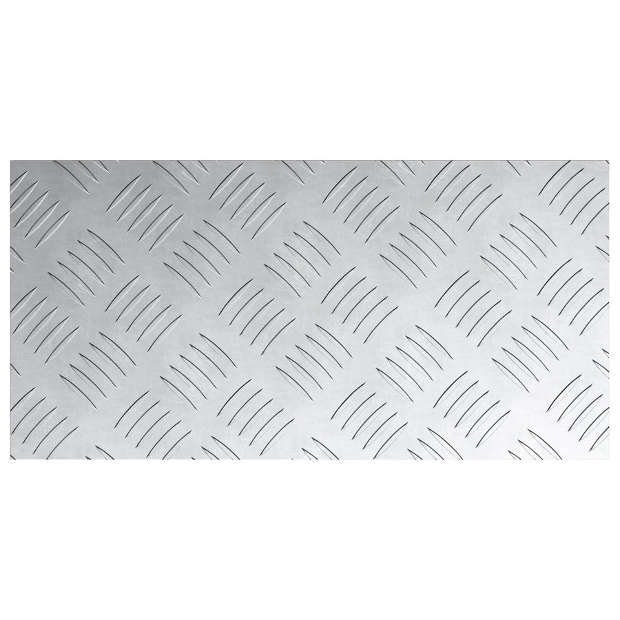 Aluminium Checker Plaaten 4 Stuks Antislip 40X20 Cm 40 x 20 x 0.3 cm Rechthoekig