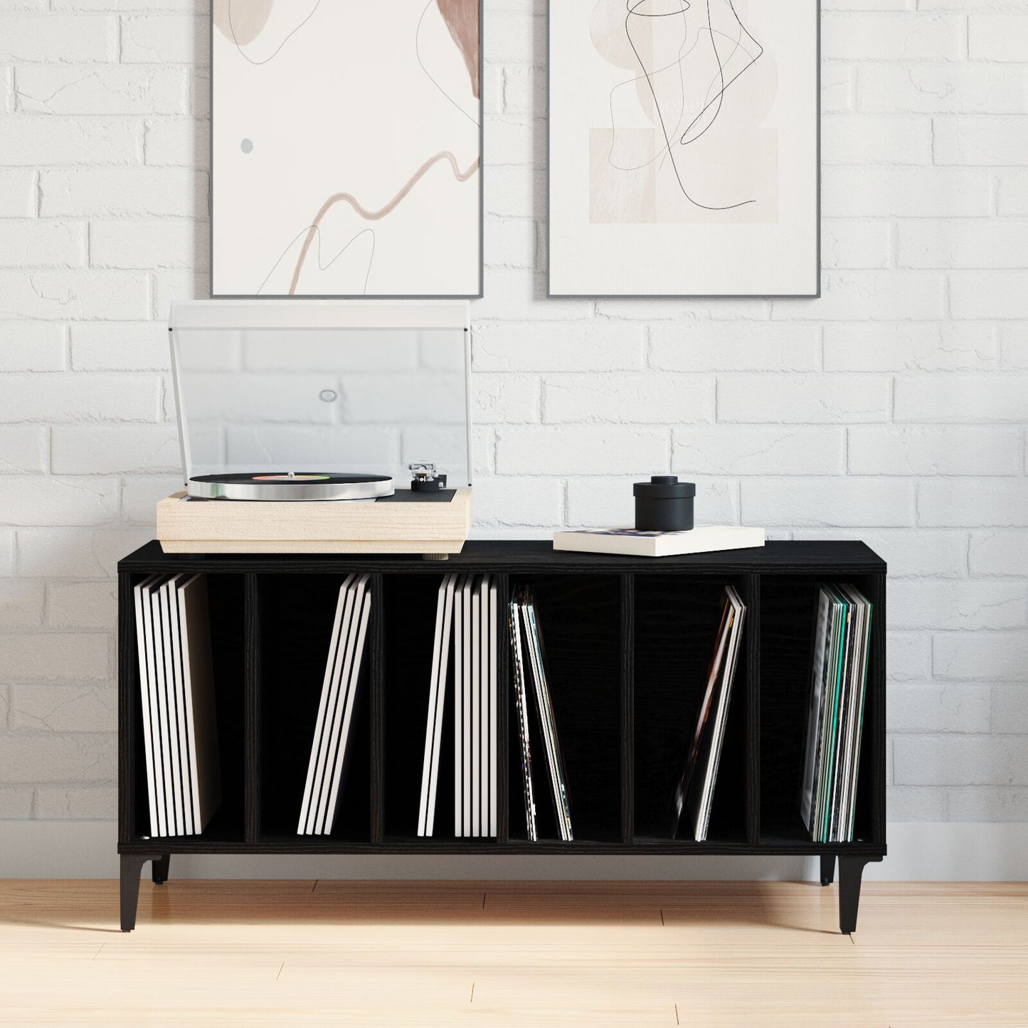 Recordkast - 100X38X48 Cm Gemaakt Van Hout