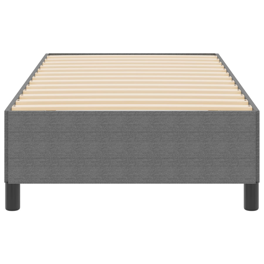 Bedframe Corduroy Stof Lichtgrijs 80 x 200 cm
