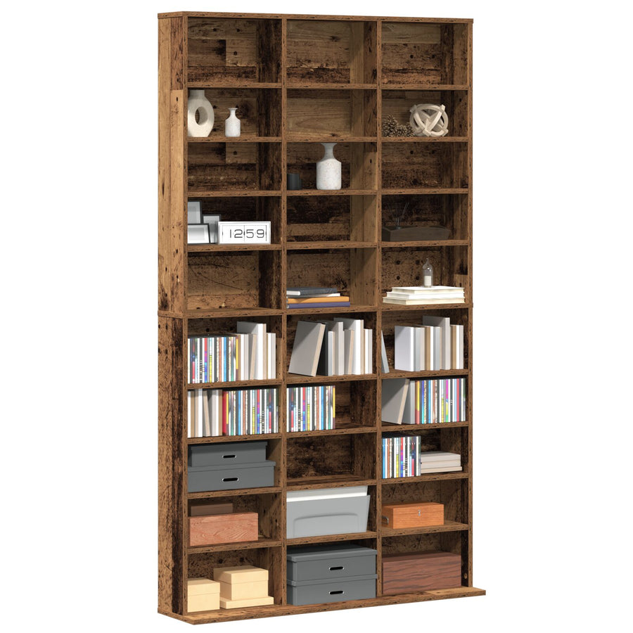 Cd Kast - Oud Hout - 101X23X177,5 Cm - Engineered Hout