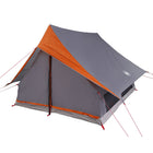 Gezinstent 5-persoons grijs oranje 315x286x200 cm