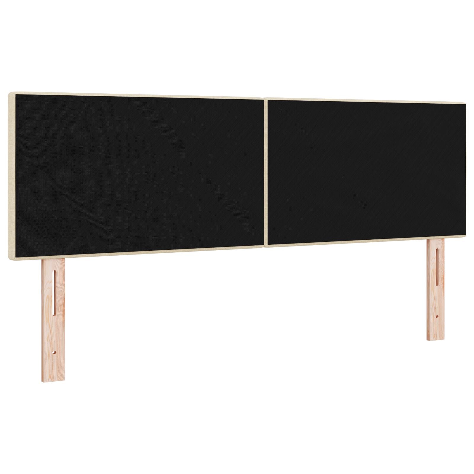 Hoofdbord Button Tufted Stof Crème 140 cm Laag hoofdbord