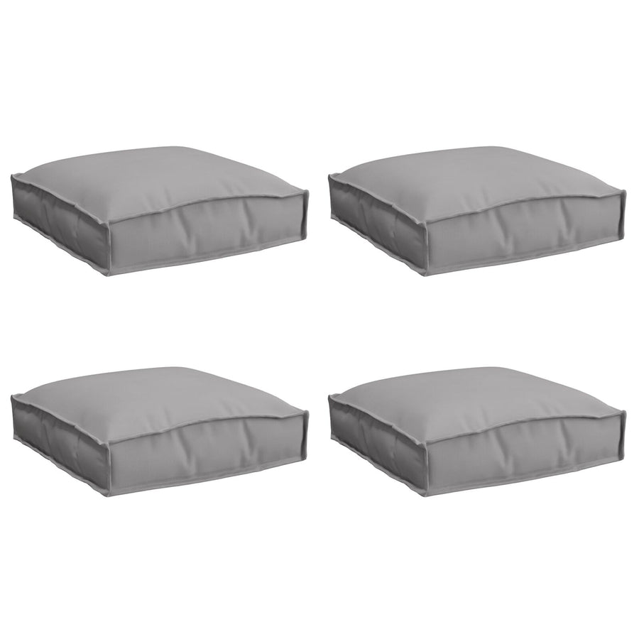 Palletkussens Voor Zit 4 Stuks 40X40X8 Cm Oxford Stof Grijs