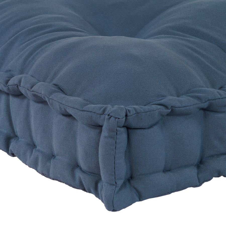 Pallet Sofa Kussen Blauw Stof Indigo Enkel kussen