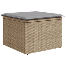 9-Delige Tuin Sofa Set Met Kussens Beige Poly Rattan