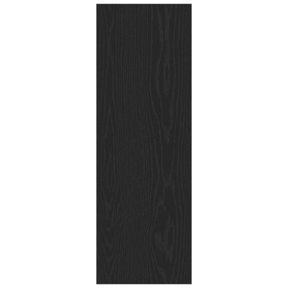 Wandmontage Tv-Kasten 2 Stuks Zwart Eiken 30,5X30X90 Cm Bewerkt Hout