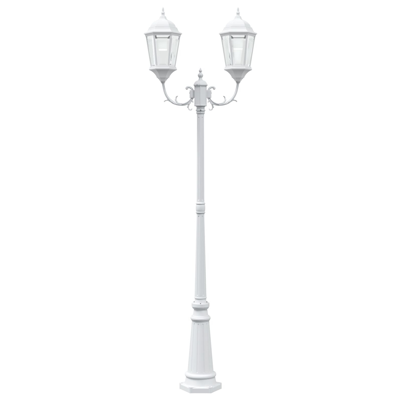 Tuinlamp Wit Aluminium 68 X 20 X 235 Cm Duurzaam Tuinlamp