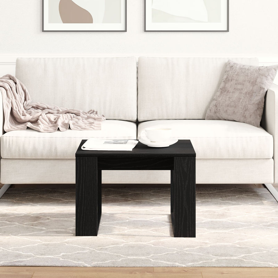 Zijtafel - , Gemaakt Van Engineered Wood 50 x 50 x 35 cm Zwarte eiken