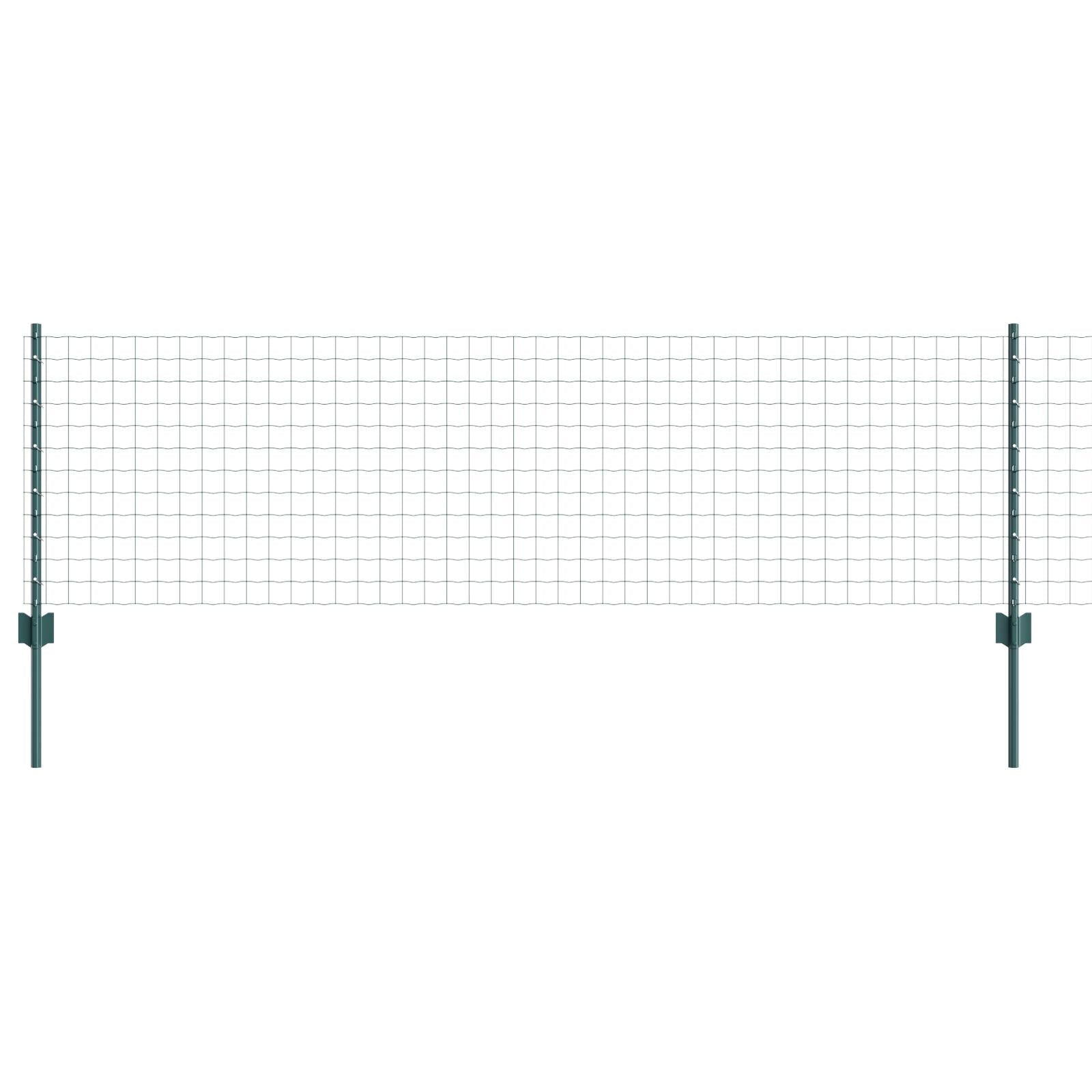 Euro Hek Met 5 U Posts Groen 0.6X10 M Staal