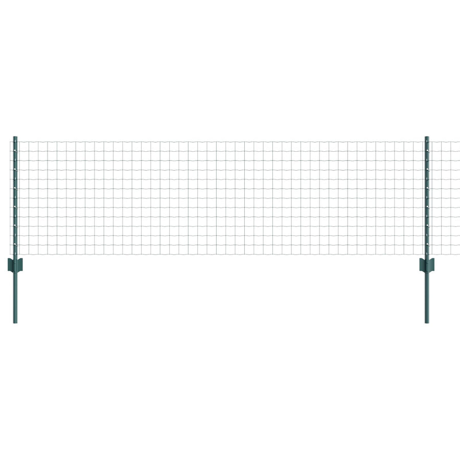 Euro Hek Met 5 U Posts Groen 0.6X10 M Staal