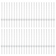 Afrasteringspaal 44 stuks 100 cm staal zilver