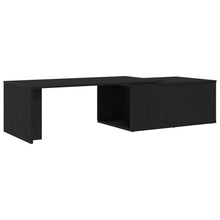 Salontafel Zwart Eiken 150X50X35 Cm Gelaagd Hout