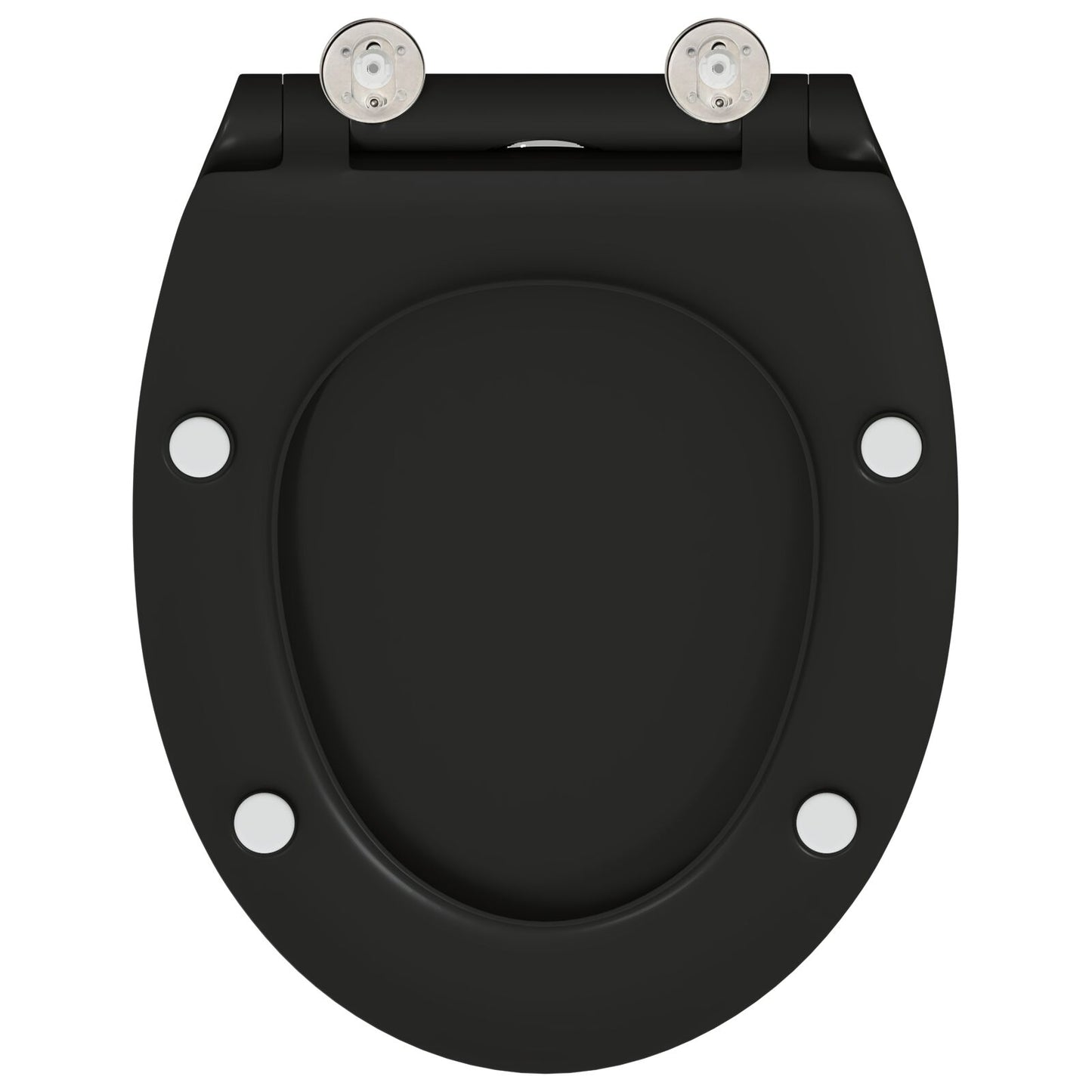 Quick Release Toiletseat Met Soft Close Duroplast Zwart