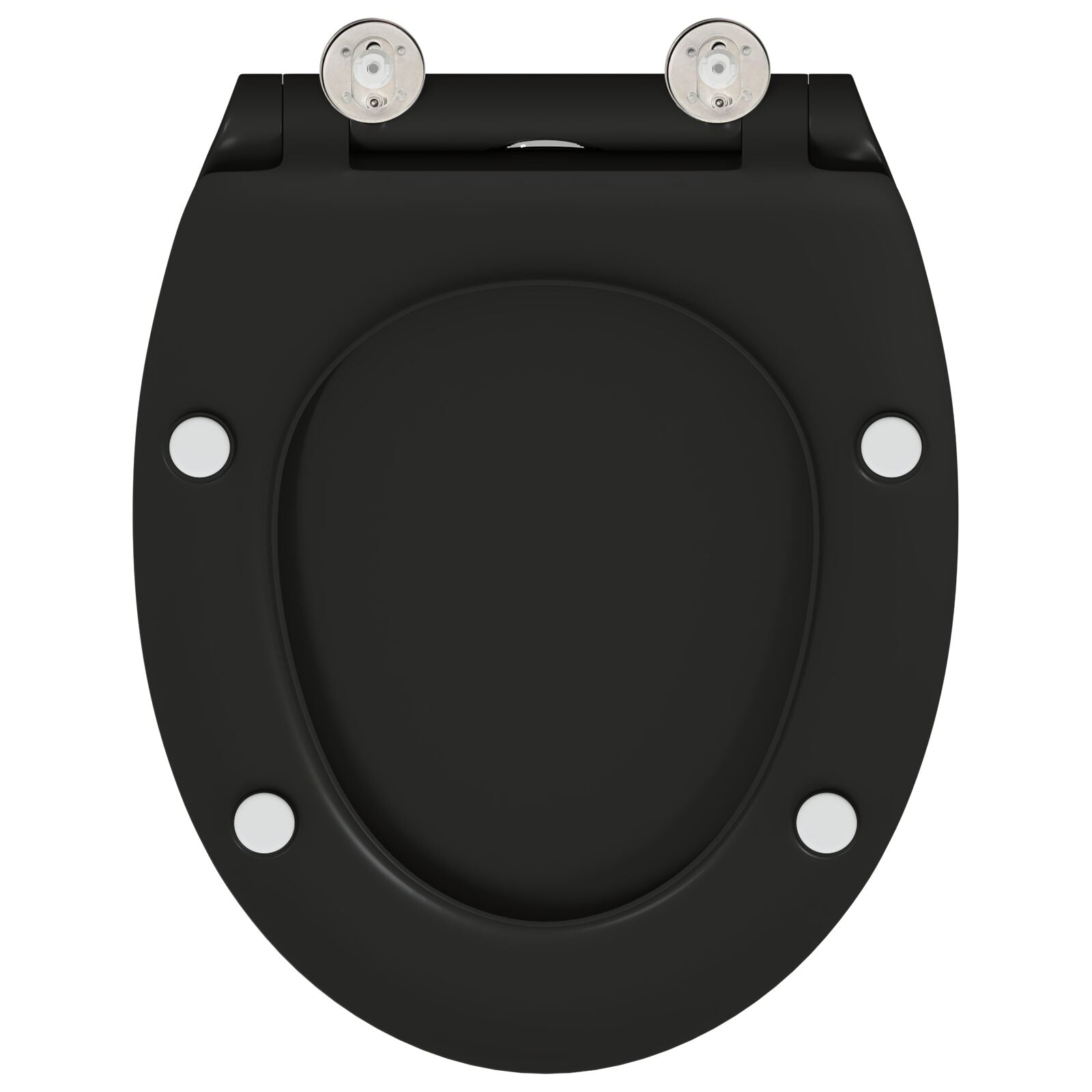 Quick Release Toiletseat Met Soft Close Duroplast Zwart