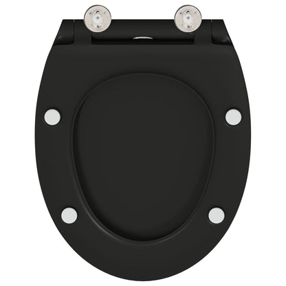 Quick Release Toiletseat Met Soft Close Duroplast Zwart