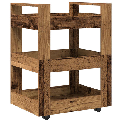 Keuken Trolley 60X45X80 Cm Geengineerd Hout Oude hout