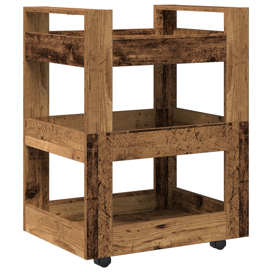 Keuken Trolley 60X45X80 Cm Geengineerd Hout Oude hout