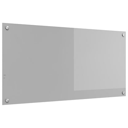 Keuken Achterwand 100X50X0,6 Cm Gelaagd Glas Lichtgrijs 100 x 50 cm