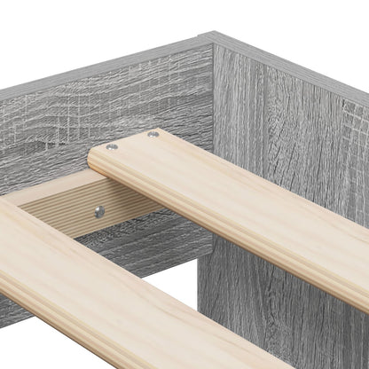 Opbergbedframe Grijs Sonoma 75X190 Cm