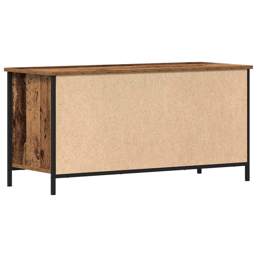 Tv-Meubel Oud Hout 100X40X50 Cm Geprefabriceerd Hout En Staal