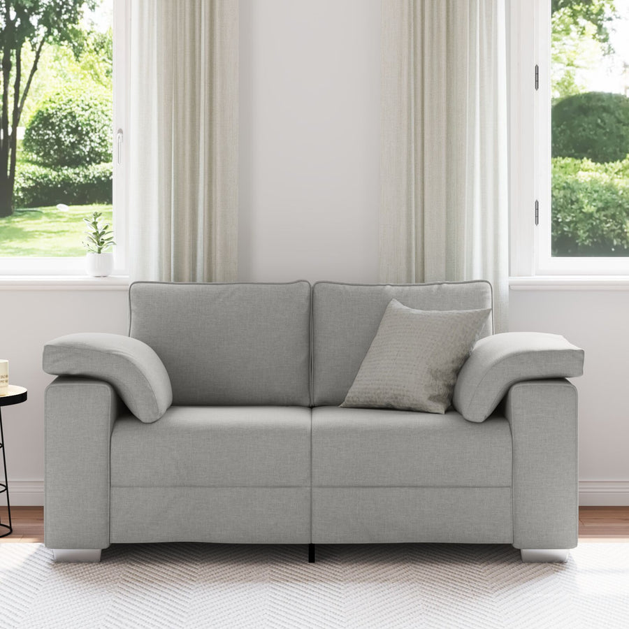 Loveseat Stof Cloud grijs 120 cm