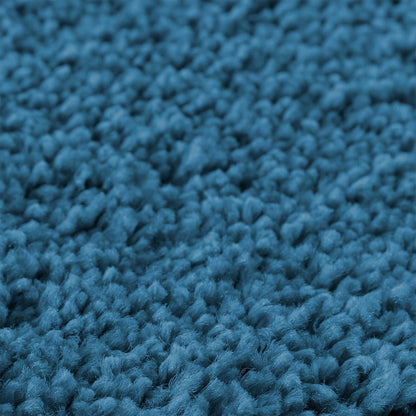 2-Delige Badmatset Polypropyleen Antislip Blauw