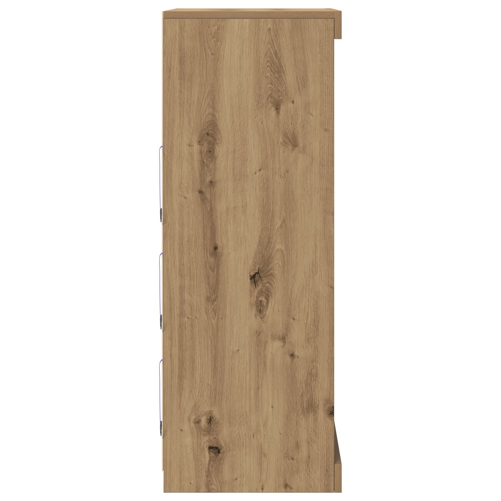 Dressoir Met Led-Verlichting Artisan Eiken 60,5X37X100 Cm