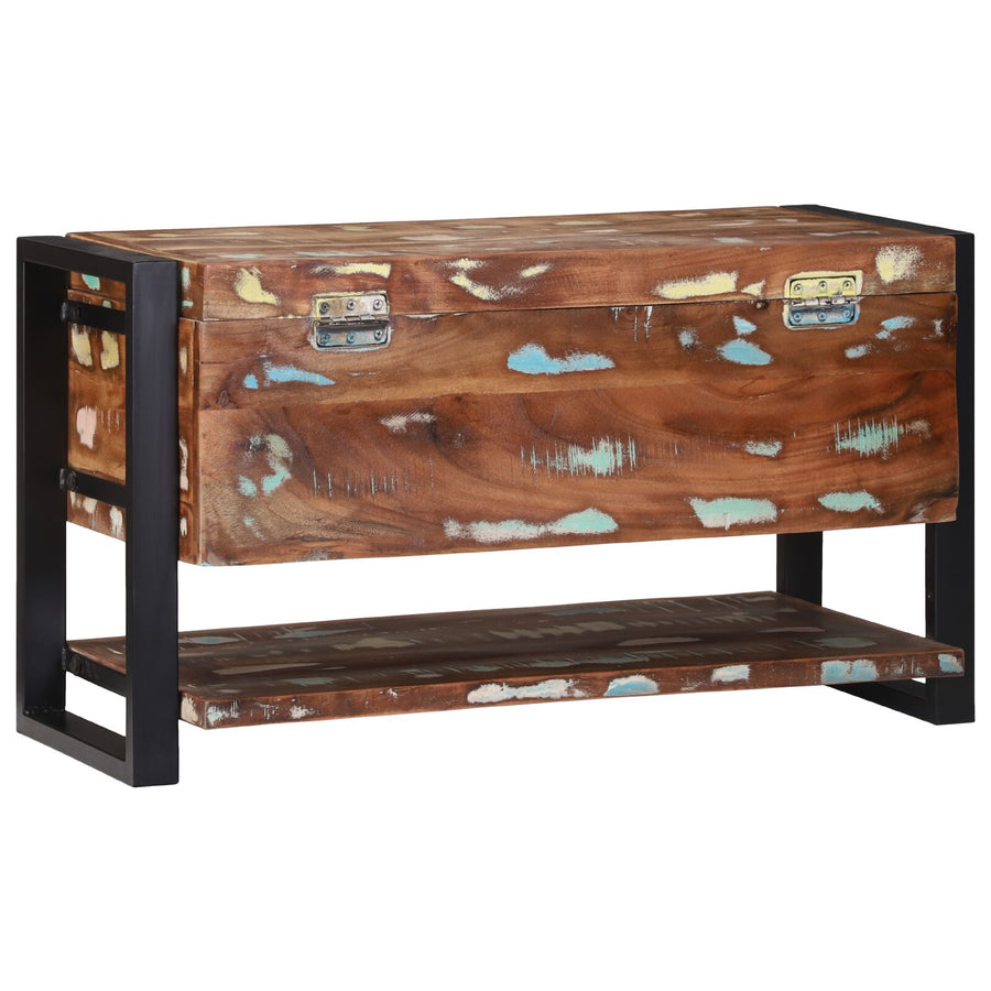 Opbergdoos Meerkleurig 80X35X45 Cm Massief Hout Gerecycled Massief gerecycled hout