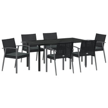Set Van 4 Zwart Pe Rattan 56.5X57X83 Cm Duurzaam Tuinstoel