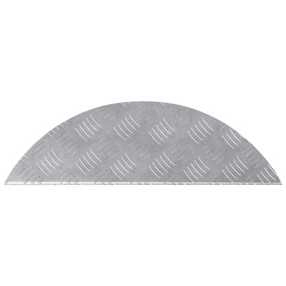 Aluminium Trap Treden 10 Stuks Anti-Slip 60X18 Cm 60 x 18 x 2,5 cm Semi-ovaal