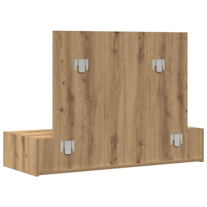 Wandkaptafel 100 x 40 x 70 cm Eiken zonder LED