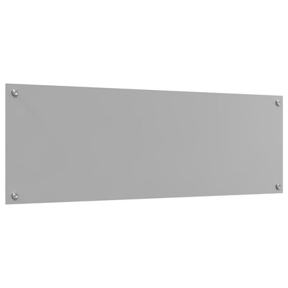 Keuken Achterwand 120X40X0,6 Cm Tempered Glas Lichtgrijs 120 x 40 cm