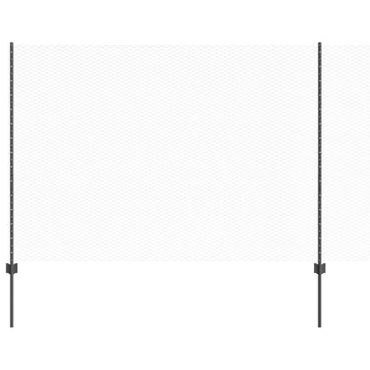 Hekpalen 22 Stuks U-Kanaal Grijs 160 Cm Staal,  Hexagon Hek Grijs 1.6X25 M Staal
